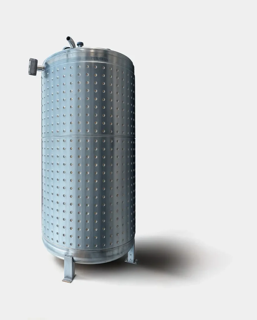 Serbatoio termocondizionato inox con serpentina per riscaldamento o raffreddamento